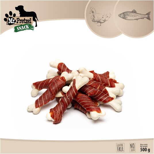 Mr. Pretzel Kostki z kaczką i dorszem 500g -zdjęcie numer 3