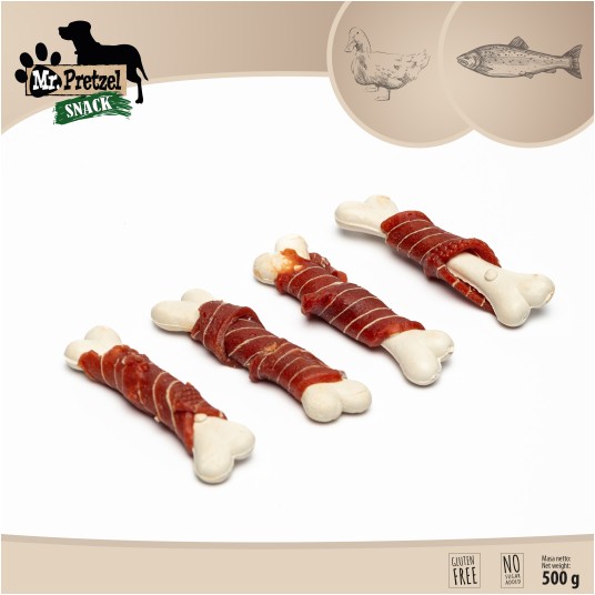Mr. Pretzel Kostki z kaczką i dorszem 500g -zdjęcie numer 2