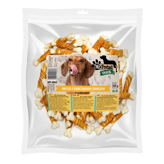 Mr. Pretzel Kostki z kurczakiem i dorszem 500g -zdjęcie numer 1
