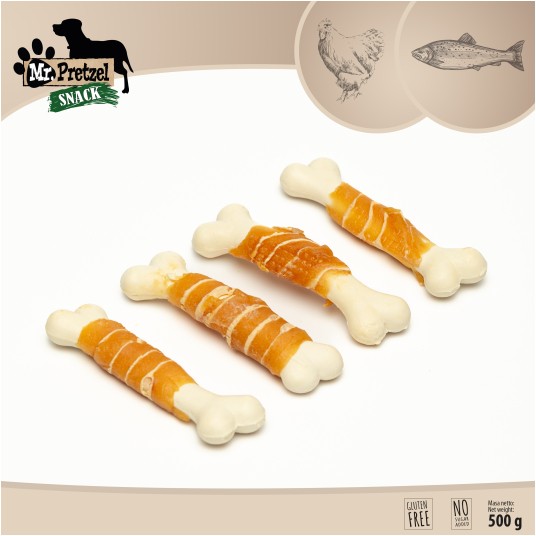 Mr. Pretzel Kostki z kurczakiem i dorszem 500g -zdjęcie numer 2