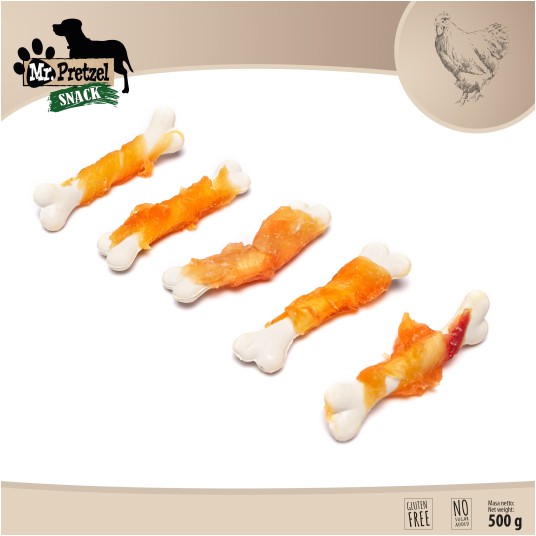 Mr. Pretzel Kostki z miękkim kurczakiem 500g -zdjęcie numer 3