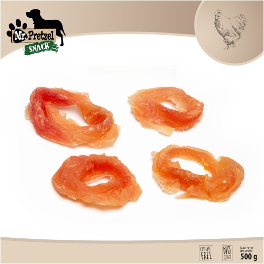 Mr. Pretzel Miękkie krążki z kurczaka 500g -zdjęcie numer 2