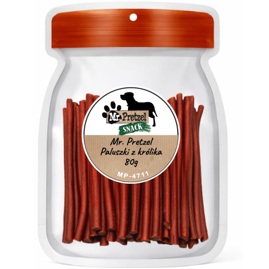 Mr. Pretzel Paluszki z królika 80g -zdjęcie numer 1