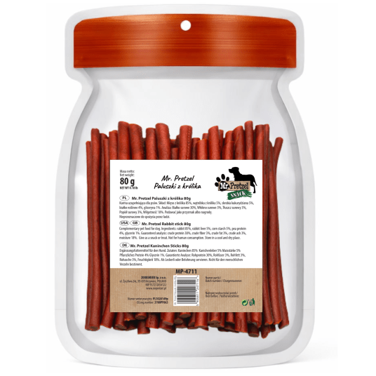 Mr. Pretzel Paluszki z królika 80g -zdjęcie numer 2