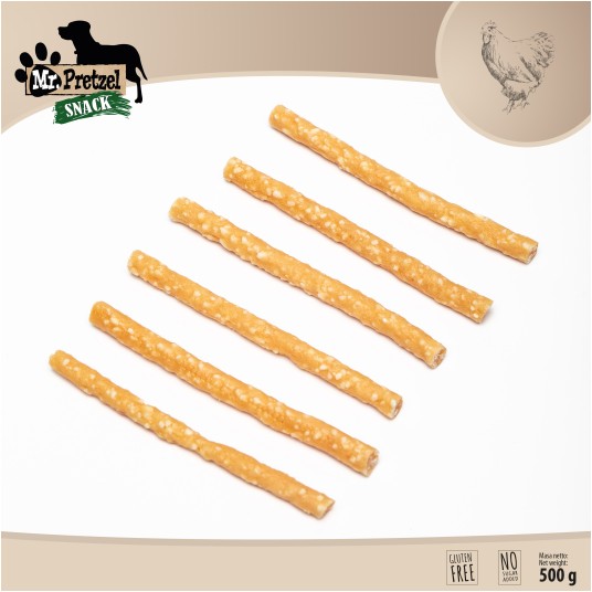 Mr. Pretzel Paluszki z kurczaka i ryżu 500g -zdjęcie numer 2
