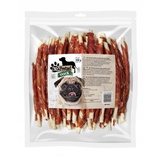 Mr. Pretzel Patyk owinięty mięsem kaczki 500g -zdjęcie numer 1