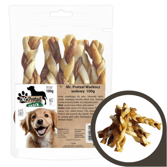Mr. Pretzel Warkocz wołowy 100g -zdjęcie numer 1