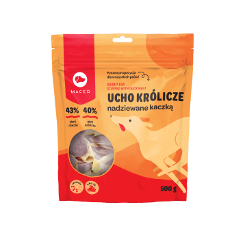 Maced UCHO KRÓLICZE NADZIEWANE KACZKA 500 g