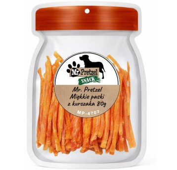 Mr. Pretzel Miękkie paski z kurczaka 80g