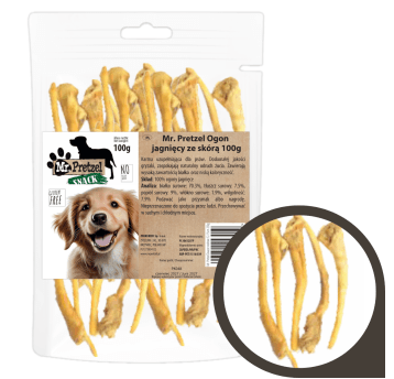 Mr. Pretzel Ogon jagnięcy ze skórą 100g