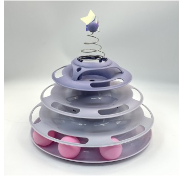 Mr. Pretzel Zabawka edukacyjna Wieża dla kota