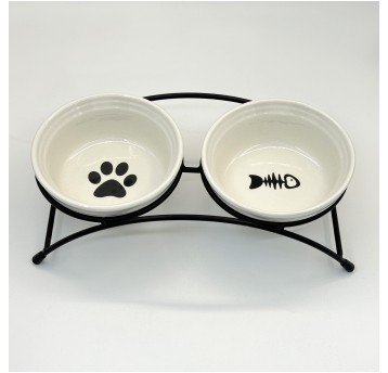 Mr. Pretzel zestaw dwóch misek na podstawce śr. 12