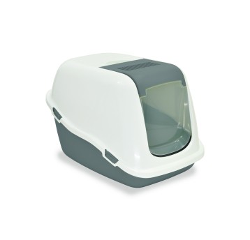 PETMAX Kuweta zamykana ELLA Comfort Szara 57x39x41