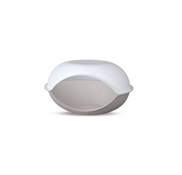 PETMAX Legowisko DONUT Szare 58x37x32