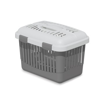 PETMAX Tranporter EASY TOP Szary 45x32x33